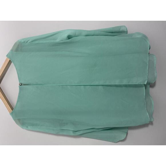 Jennifer Lopez Mint Green Blouse - CL - Picture 3 of 4